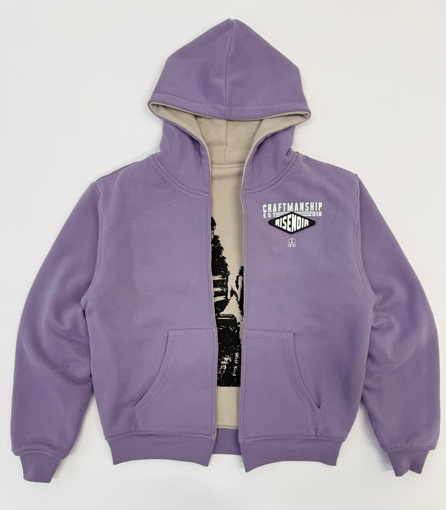 French Lavender | Open Hoodie