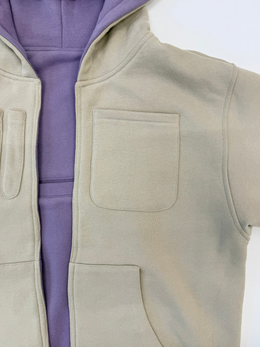 French Lavender | Open Hoodie