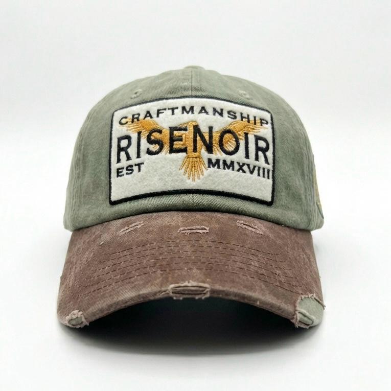 Distressed Patch Logo 'RNR' Cap