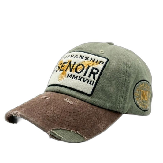 Distressed Patch Logo 'RNR' Trucker Cap